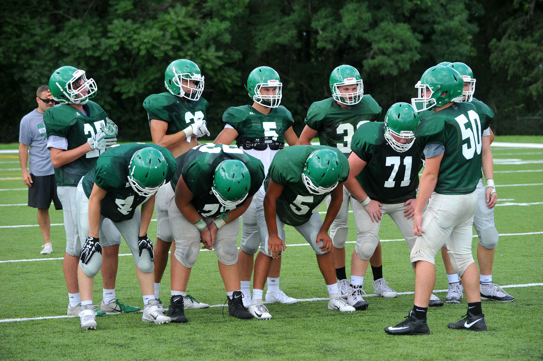 Alleman football practice